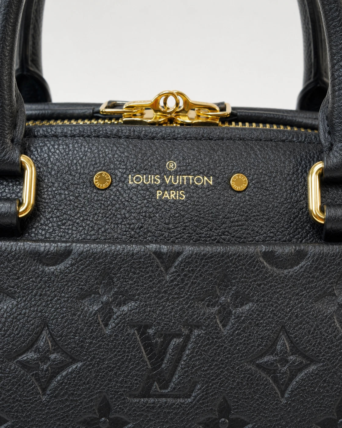 Louis Vuitton Speedy25 Monogram Black Empreinte 2Way Top Handle Crossbody GHW