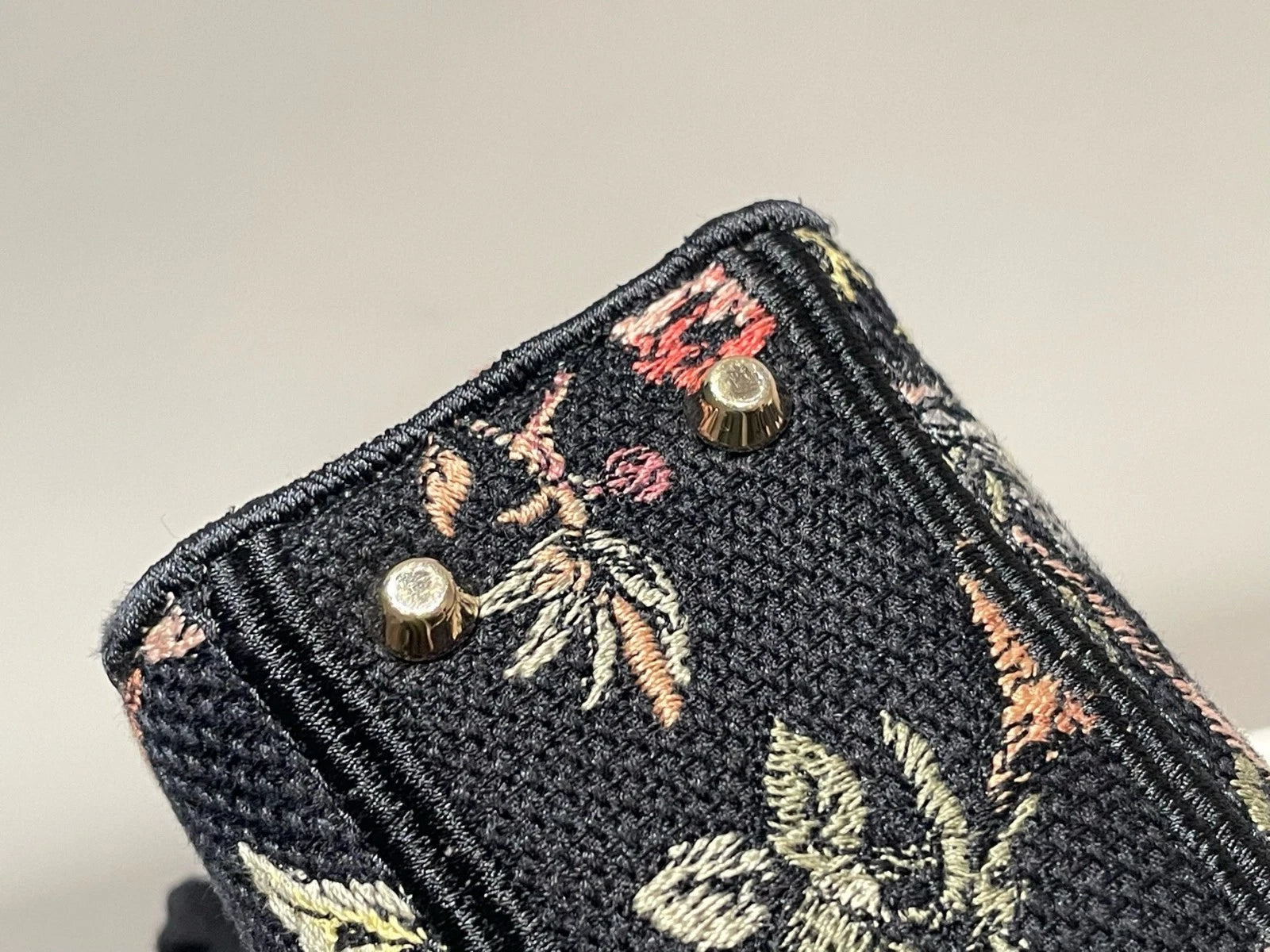 Christian Dior Lady D-lite Jardin Botanique Top Handle Bag Fashionable Excellent