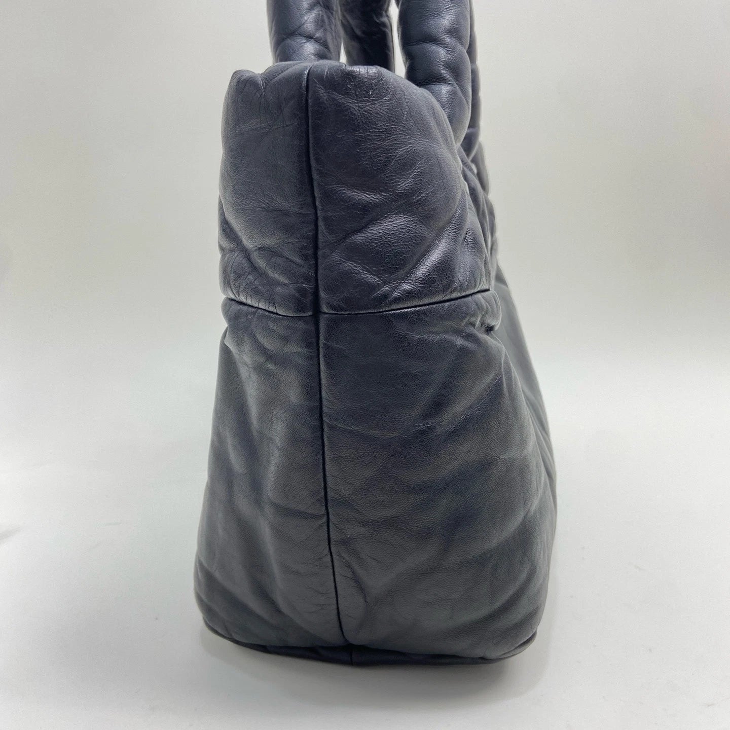 Chanel Black Lambskin Down Puffer Tote Bag For Women