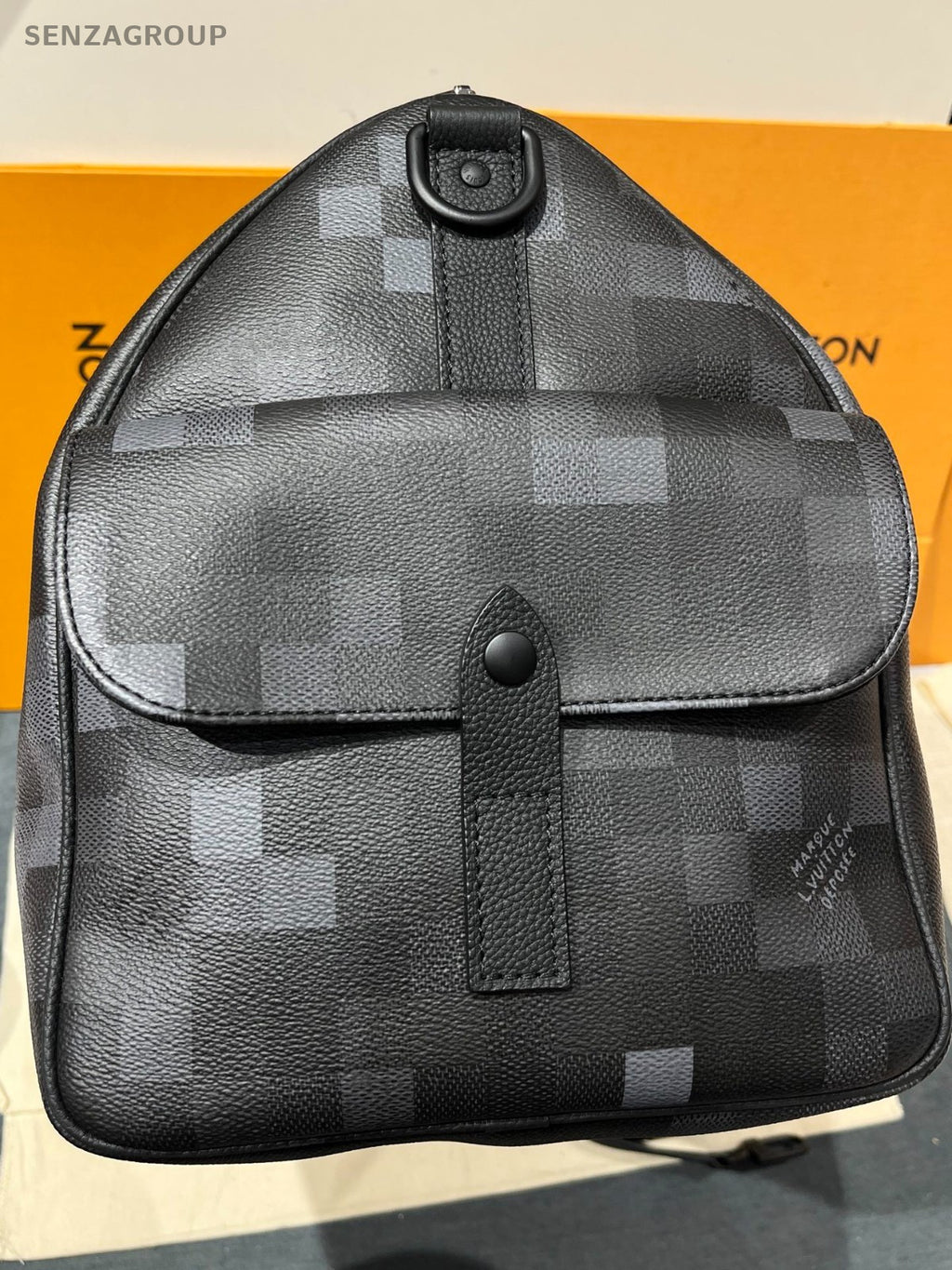 Louis Vuitton MKeepall Bandoulière Tote Bag Black Unisex Adults Classic