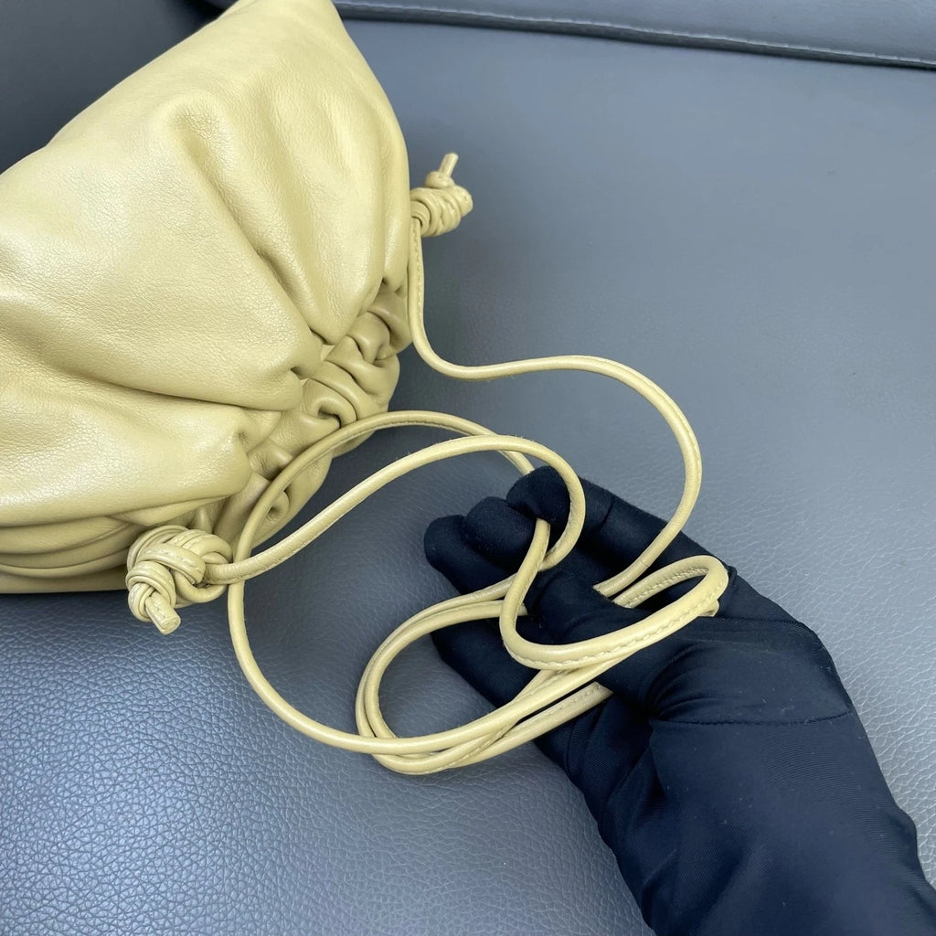 Bottega Veneta Mini Yellow Calfskin Cloud Shoulder Crossbody Women