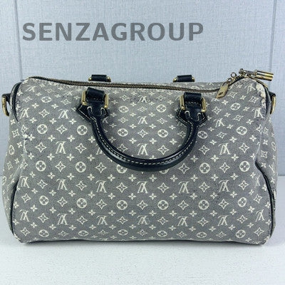 Louis Vuitton Monogram Grey Black Shoulder Crossbody Tote Bag Women