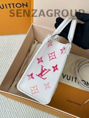 Louis Vuitton OnTheGo BB Strawberry White Tote Bag Women Classic