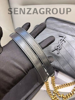 Saint Laurent YSL Niki Medium Black Gold Chain Shoulder Bag Classic