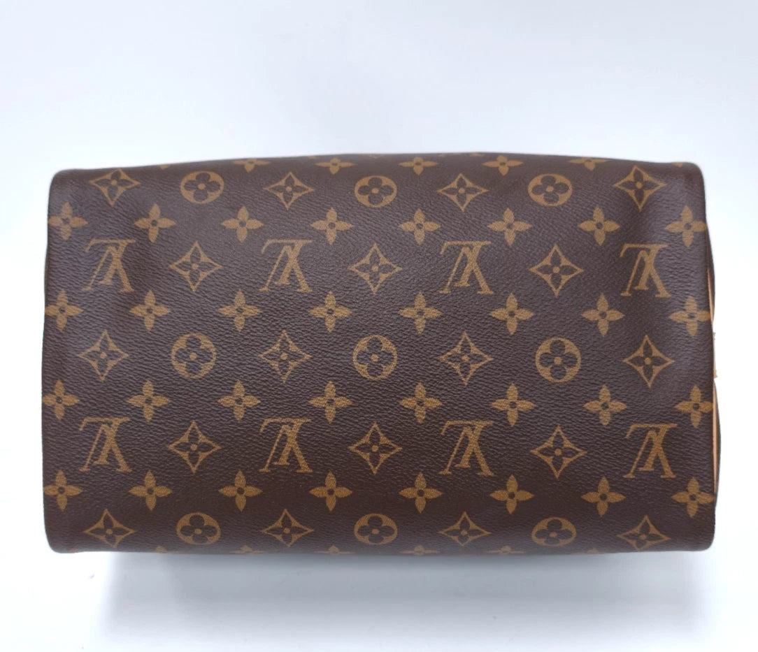 Louis Vuitton Speedy30 Monogram Handbag 2-Way Shoulder Bag Crossbody Excellent