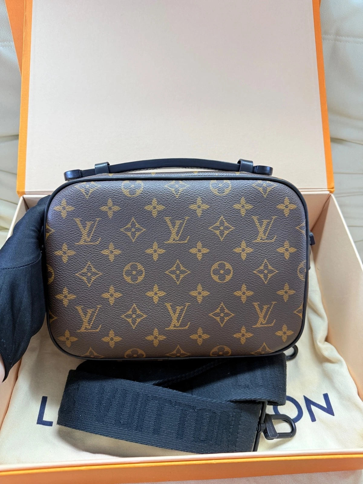 Louis Vuitton Monogram Canvas S-lock Messenger Bag For Women