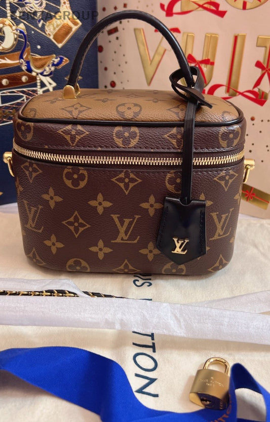 Louis Vuitton Vanity PM Top Handle 2way Shoulder Handbag Chain Women Brand NEW