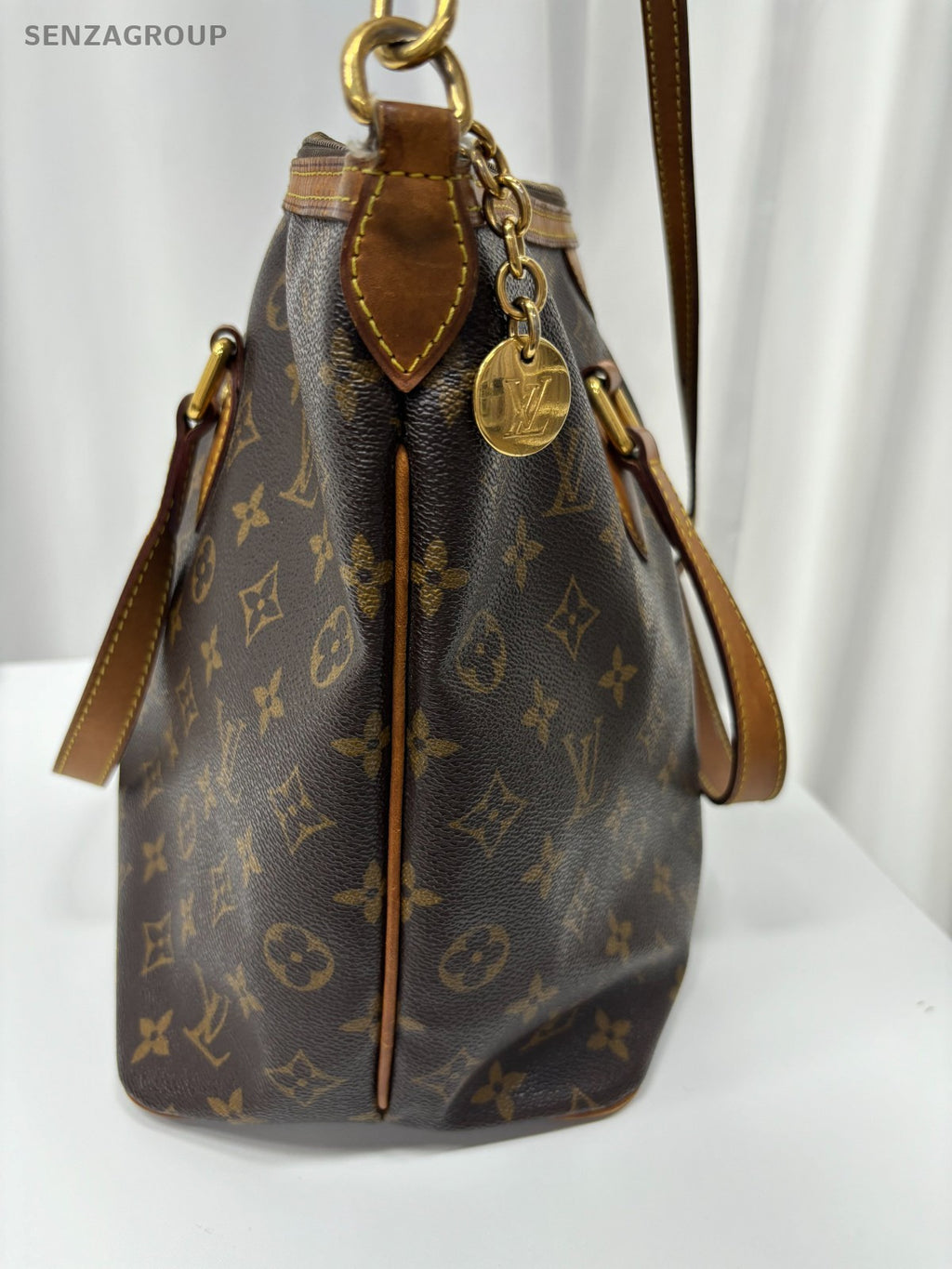 Louis Vuitton Monogram Palermo MM 2way Shoulder bag tote Brown