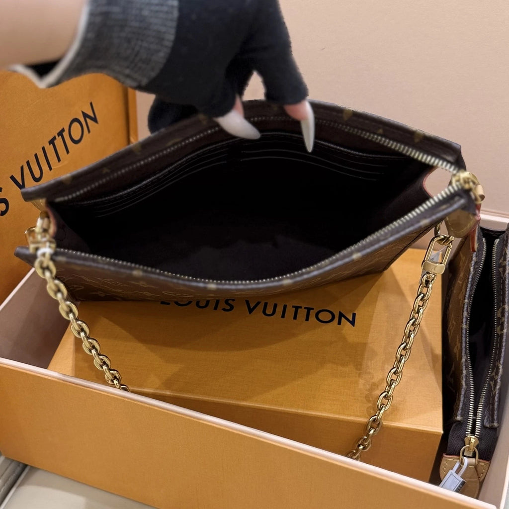 Louis Vuitton Toiletry Pouch On Chain Monogram Canvas Shoulder Bag