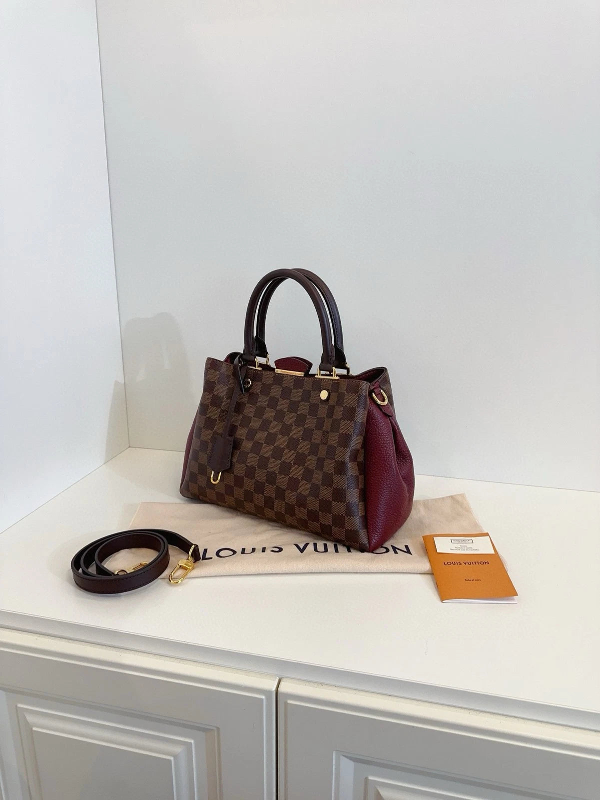 Louis Vuitton Brittany BB Monogram Canvas Leather Trim Shoulder Bag G