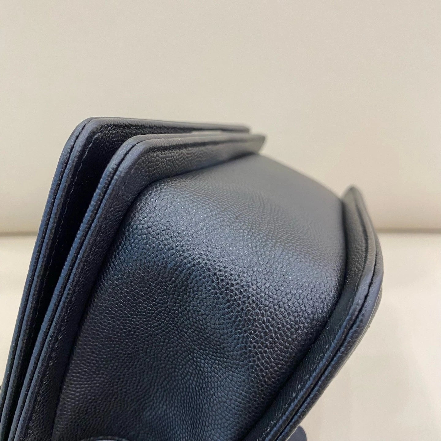 CHANEL LeBoy Small Black Leather Shoulder Bag For Women