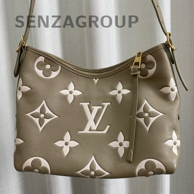 Louis Vuitton Small Carryall Green Gold Shoulder Crossbody Bag Women Fashion