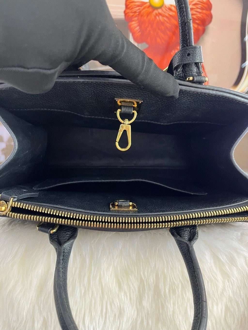 Louis Vuitton City Steamer Small Black Calfskin Handbag Shoulder Bag For Women