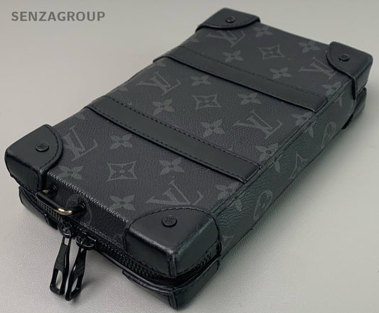 Louis Vuitton Black Monogram Trunk Wallet Shoulder bag Crossbody