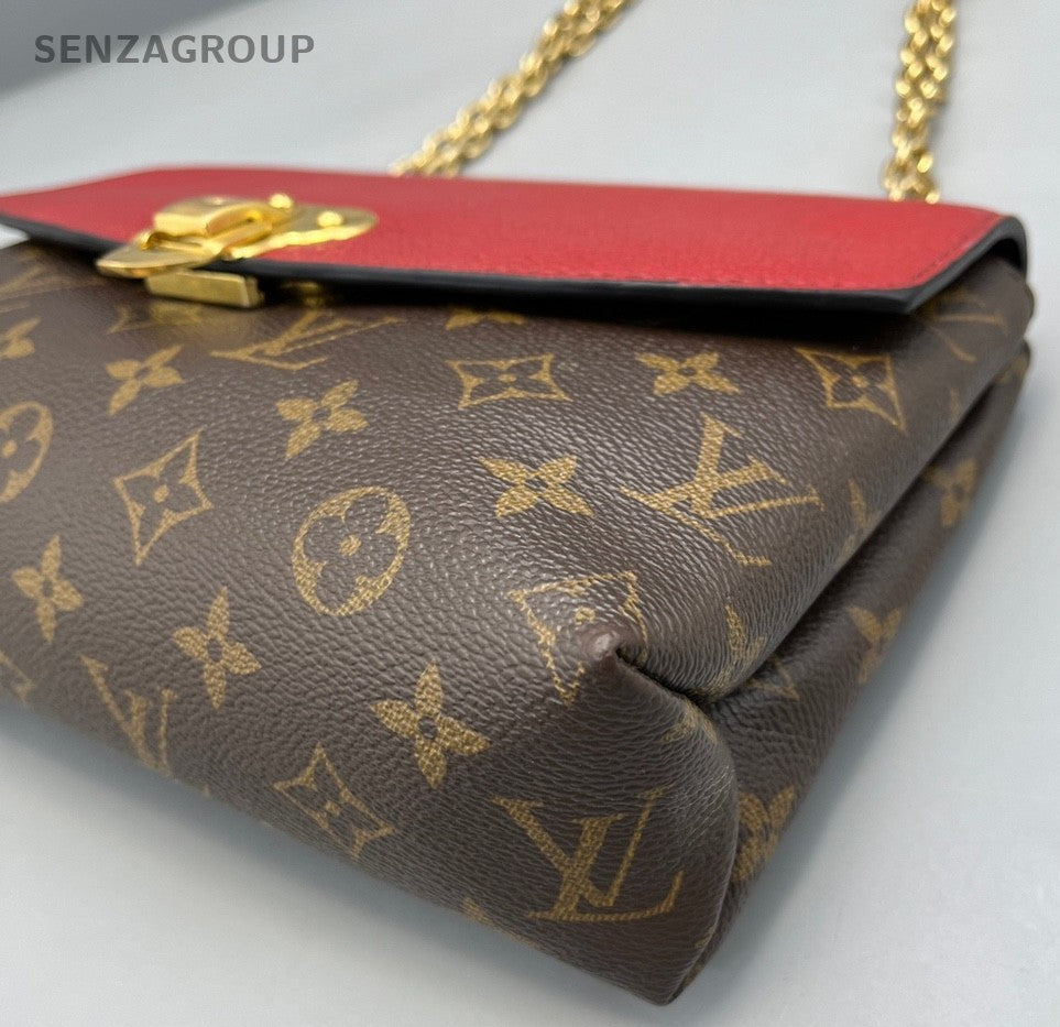 Louis Vuitton Saint Monogram Chain Strap Shoulder bag Red Women Crossbody