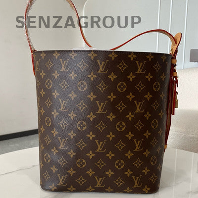 Louis Vuitton ALL IN Large Monogram Shoulder Bag Brown Gold Clasp