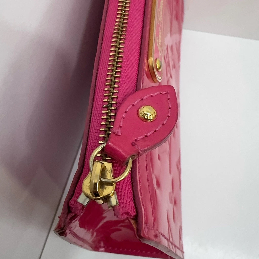 Louis Vuitton Pink Patent Leather Mini Clutch Box Bag For Women