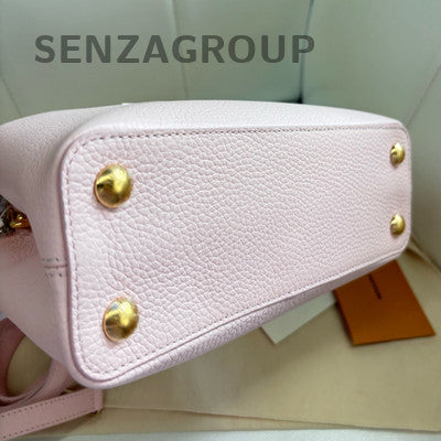 Louis Vuitton Capucines BB Taurillon Pink Handbag Shoulder Bag Women