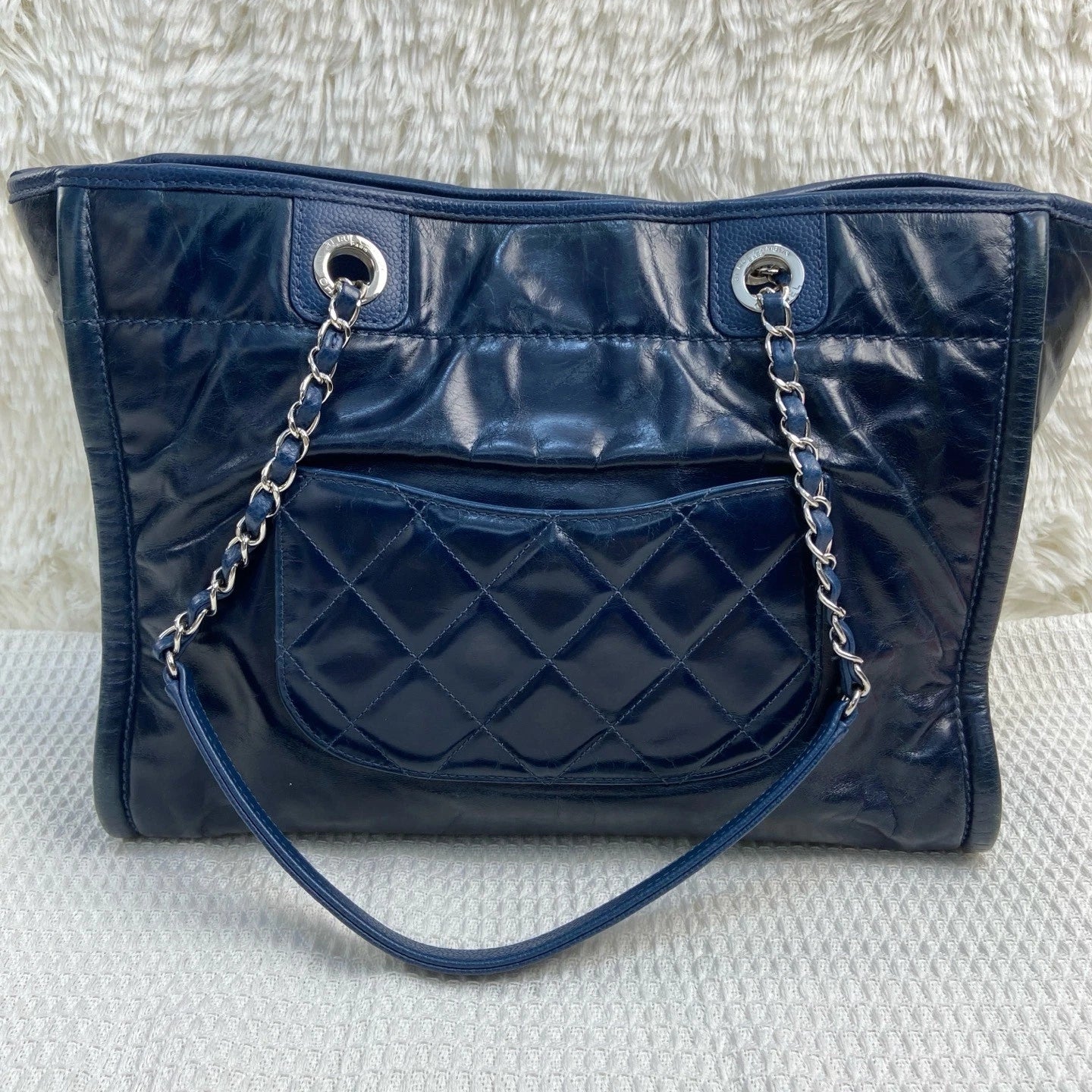 CHANEL Blue Beach Tote Bag For Women