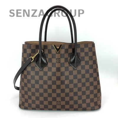Louis Vuitton Kensington Damier Ebene Shoulder Bag Gold Hardware