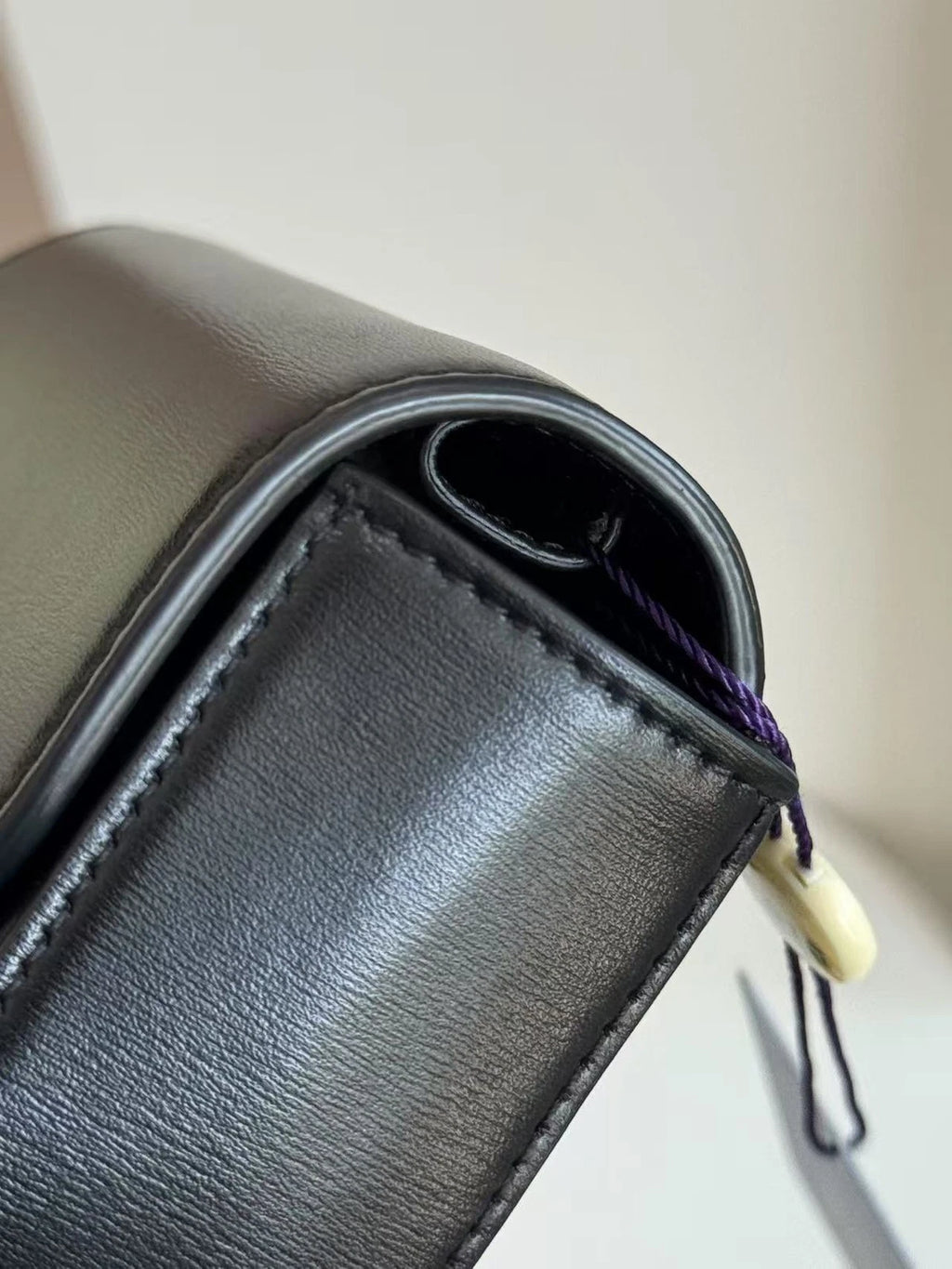 CELINE Triomphe Black Gold Mini Crossbody Bag For Women