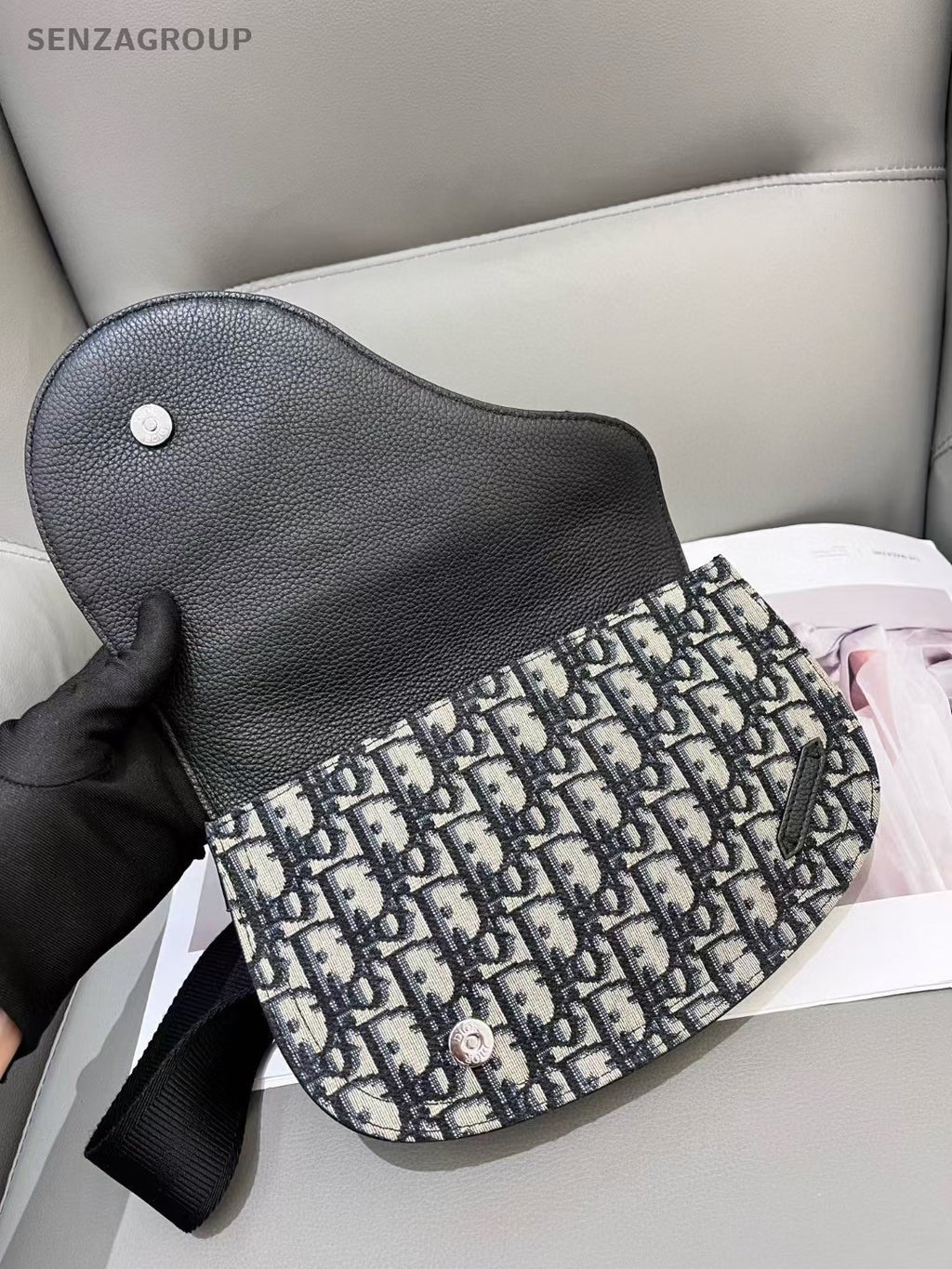 Christian Dior Saddle Monogram Canvas Shoulder bag Classic Crossbody