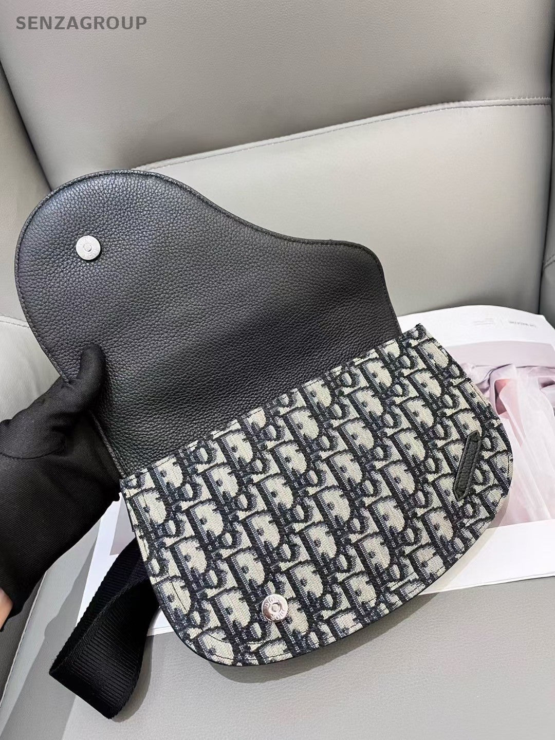 Christian Dior Saddle Monogram Canvas Shoulder bag Classic Crossbody