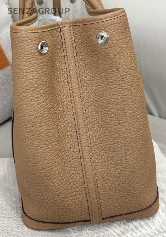 Hermes 4B Garden Party Top Handle Bag Brown Women Classic Designer
