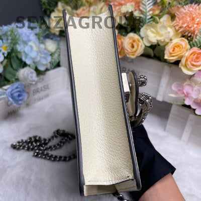 Gucci Dionysus Small White Bag Silver Chain Crossbody Classic Women