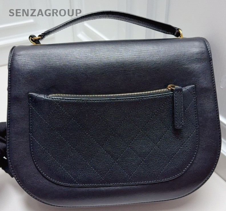 CHANEL Coco Curve Flap Calfskin top handle Shoulder Handbag Crossbody