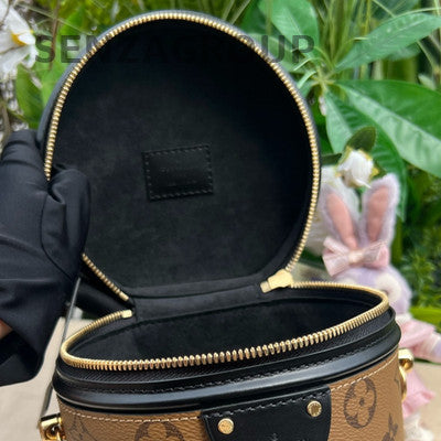 Louis Vuitton Monogram Speedy Handbag Shoulder Bag Brown Gold Buckle