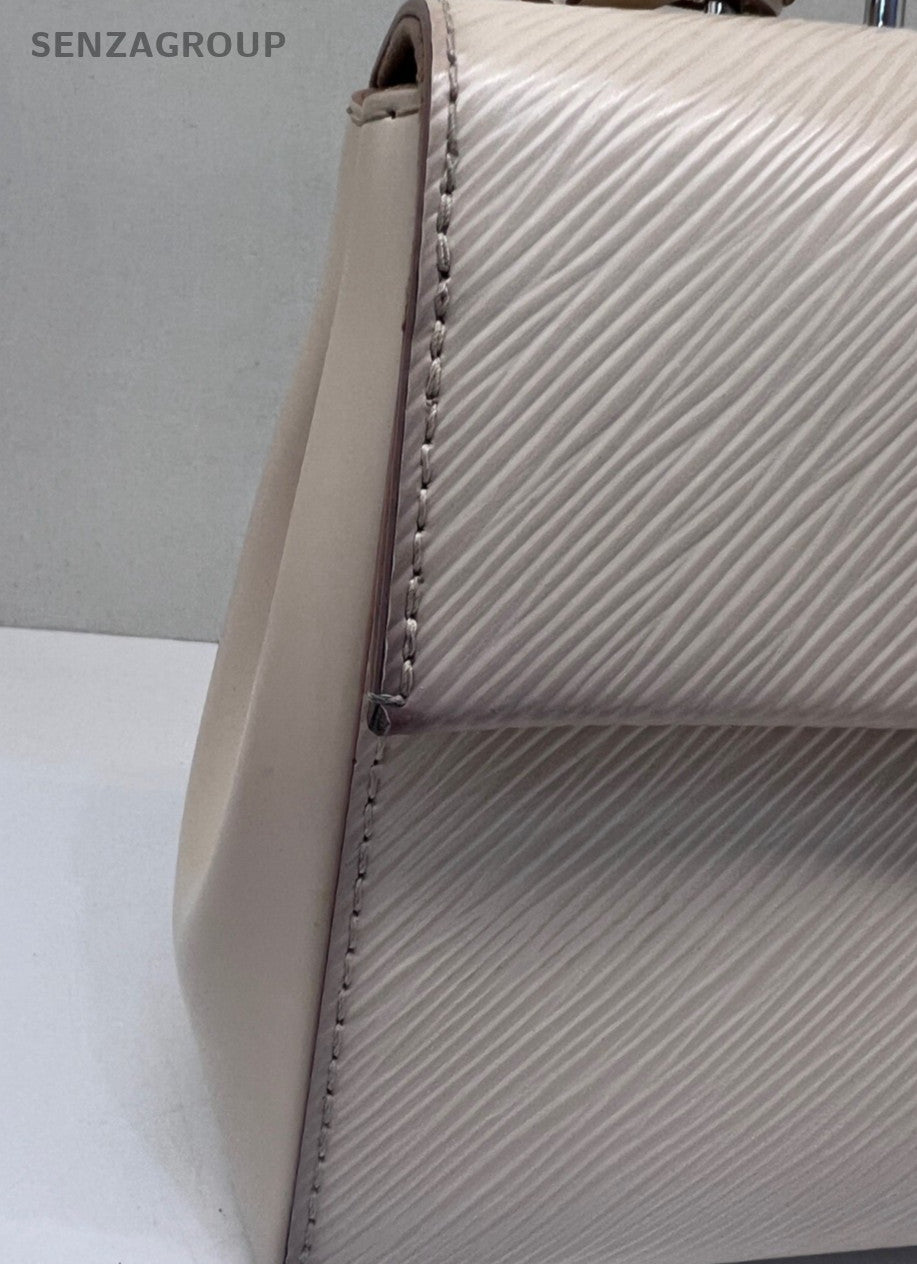 Louis Vuitton Cluny mini Epi Leather Top Handle Bag White Women Classic
