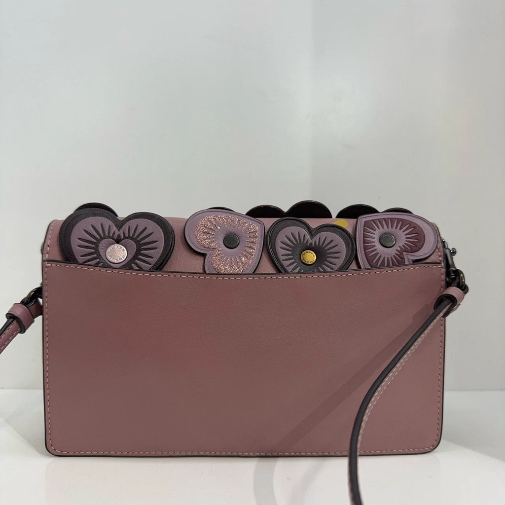 COACH Hayden 20 Polished Pebbled Leather Crossbody Clutch Bag For Women