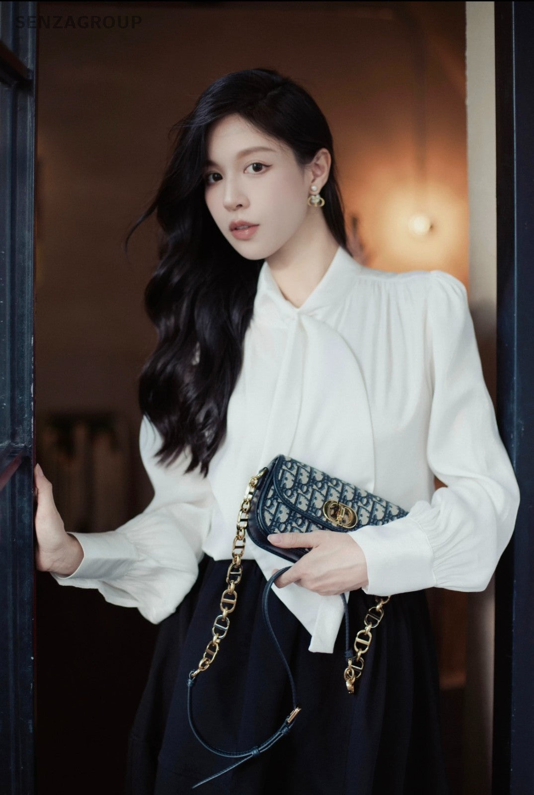 Christian Dior Oblique Avenue PM Monogram Chain Shoudler bag Crossbody Women