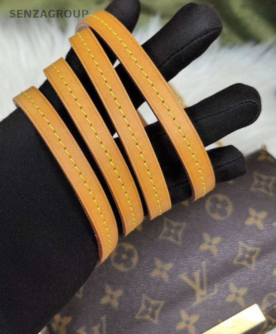 Louis Vuitton Monogram Favorite PM Leather Shoulder Crossbody Bag Women Brown