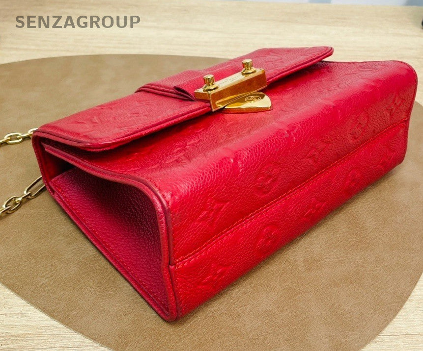 Louis Vuitton Saint Sulpice Shoulder Crossbody Bag Women Red