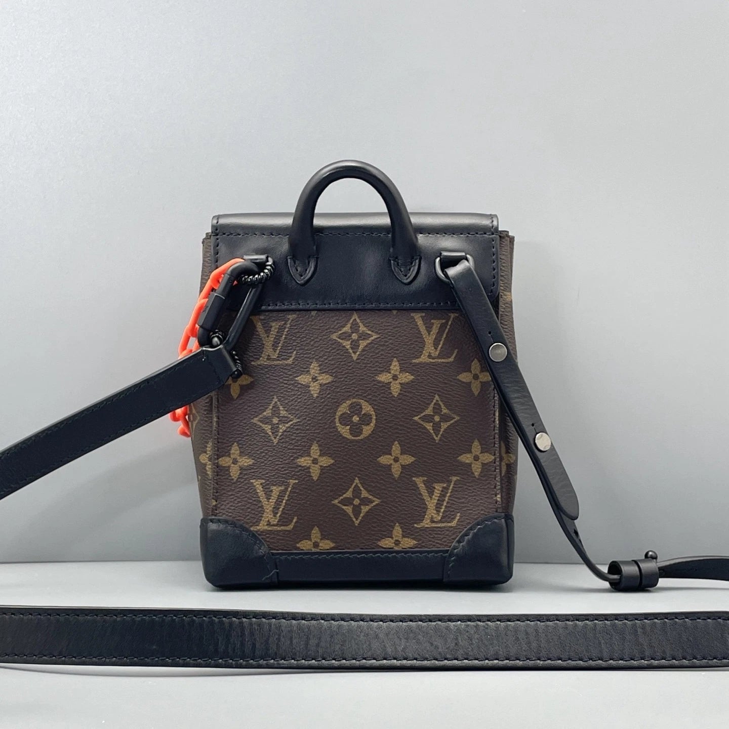 Louis Vuitton Steamer Backpack Monogram Canvas Top Handle Bag Brown Women