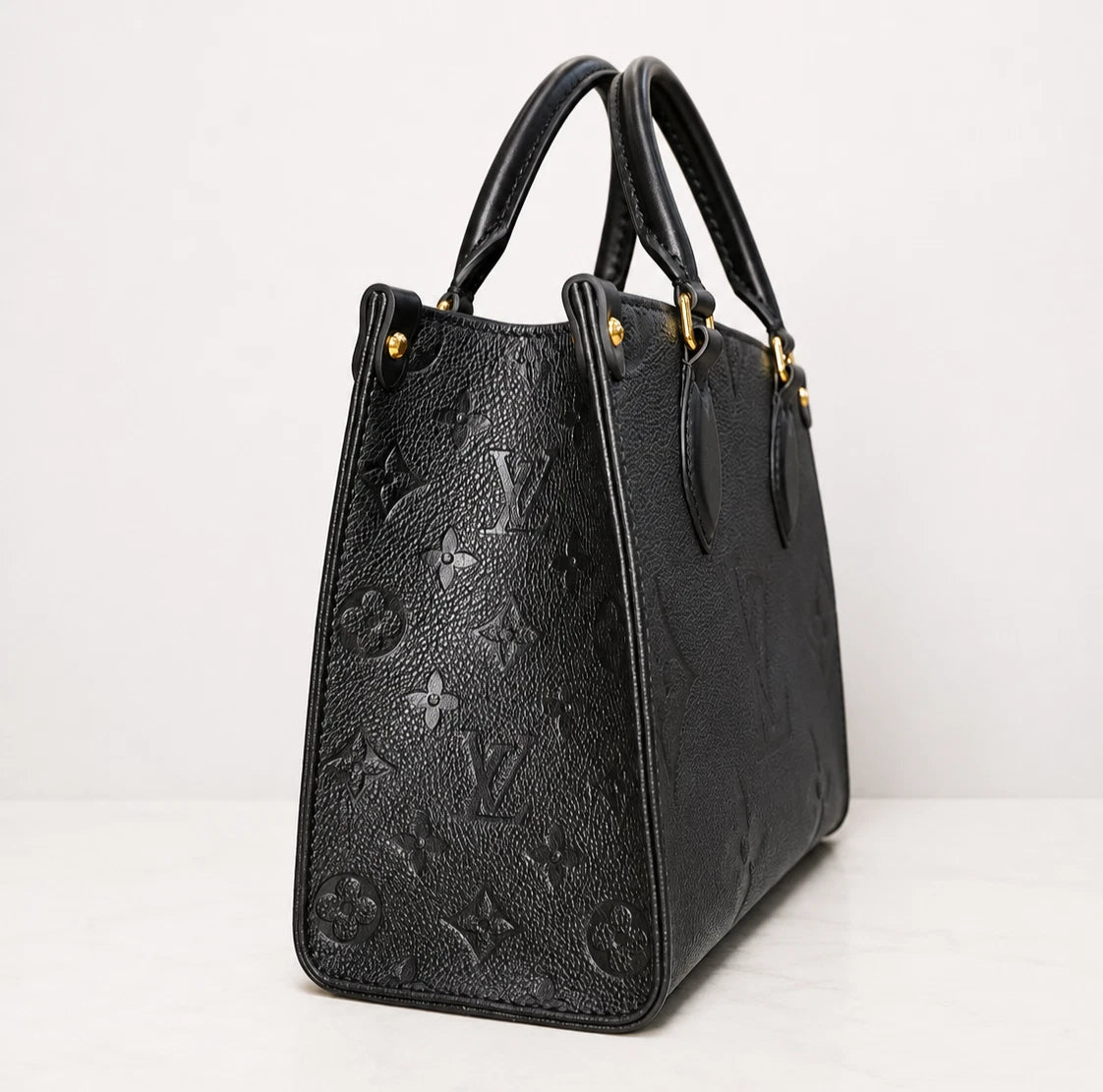 Louis Vuitton OnTheGo PM Monogram Empreinte Black Tote Bag Excellent