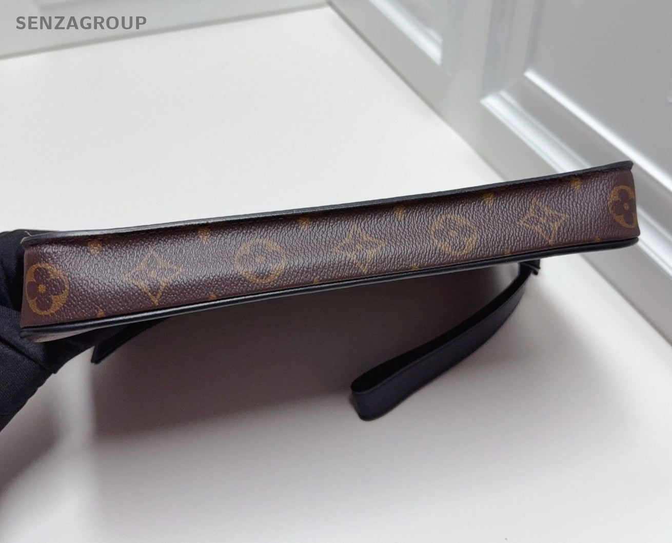 Louis Vuitton Slock Monogram Clutch Brown Used Women Classic