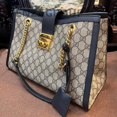 Gucci Padlock Medium GG Monogram Chain Shoulder Bag - Women's Classic