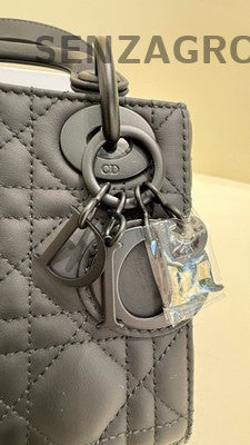 Dior Lady Dior Black Handbag Women Classic Fashion