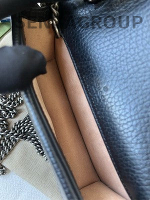 Gucci Dionysus Mini Black Silver Chain Shoulder Bag for Women