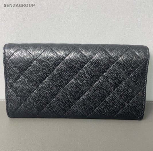 Chanel Diamond Clutch Black Silver Red Women Classic Fashion