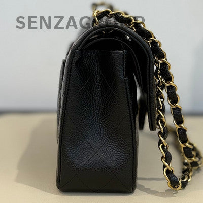 Chanel Classic Flap Small Black Gold Chain Shoulder Crossbody Bag