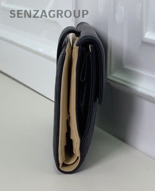 CHANEL Camellia Black gold Small wallet