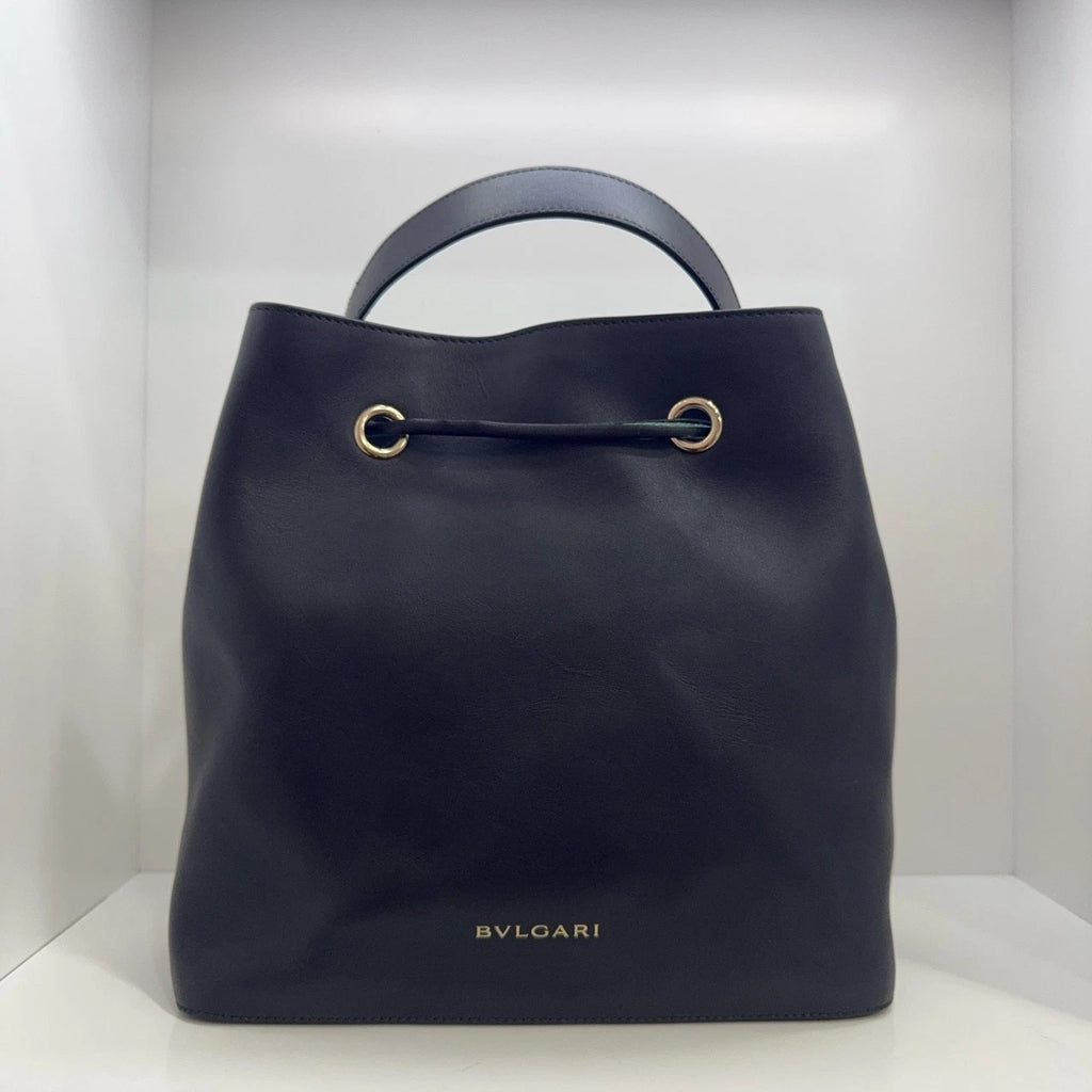 Bvlgari Black White Two-tone Panda Bucket Crossbody Handbag For Women