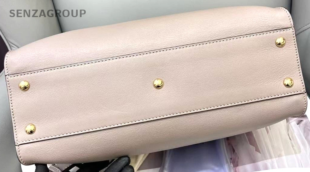 Fendi Peekaboo Medium Top Handle 2WAY Shoulder bag Elephant Gray