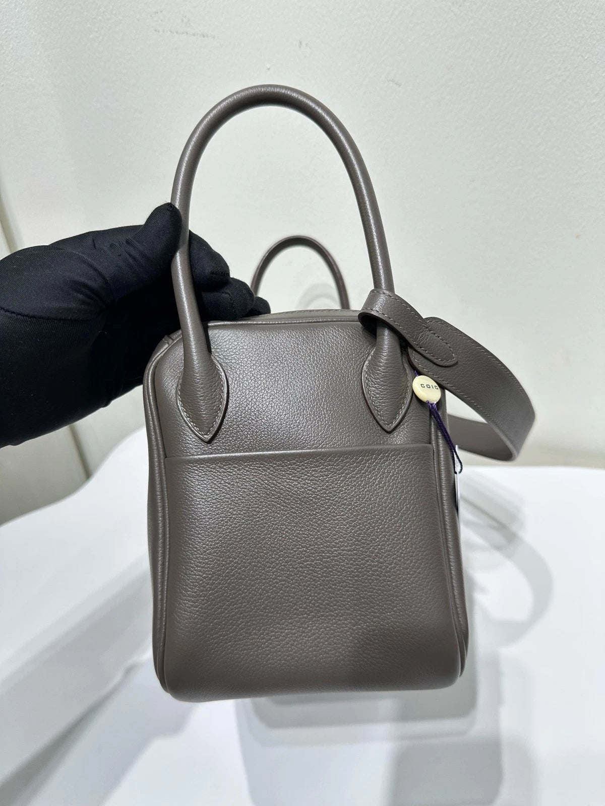 Pre-owned Hermes Lindy 26 Evercolor Leather Women Top Handle Bag