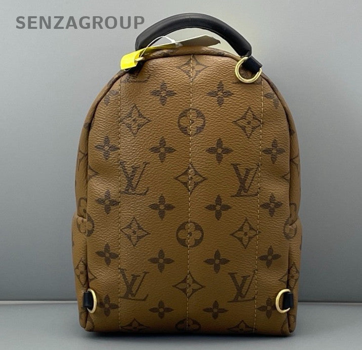 Louis Vuitton Monogram Mini Backpack Brown Gold Unisex Adults Classic