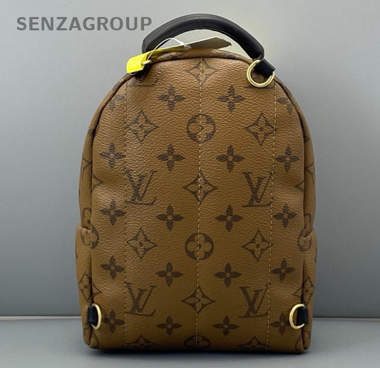Louis Vuitton Monogram Mini Backpack Brown Gold Unisex Adults Classic